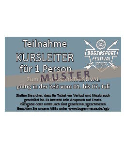 Kursleiter Bogenschiessen [01. bis 03.07.]