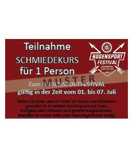 Schmiedekurs [2,5 Tage - 01.-03-07.]